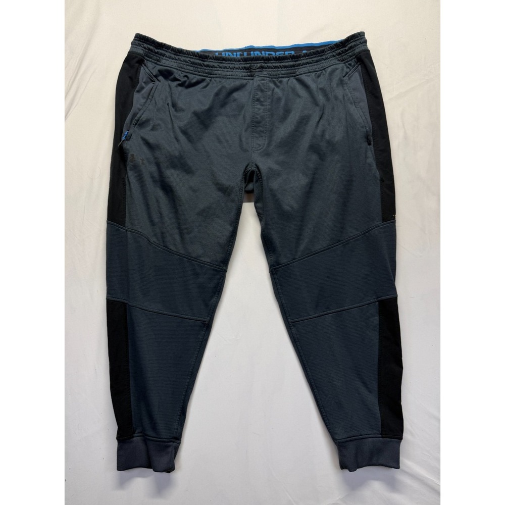 Under Armour ColdGear Jogger Pants Mens 4XL Charcoal Black‎ Fitted Gym Training